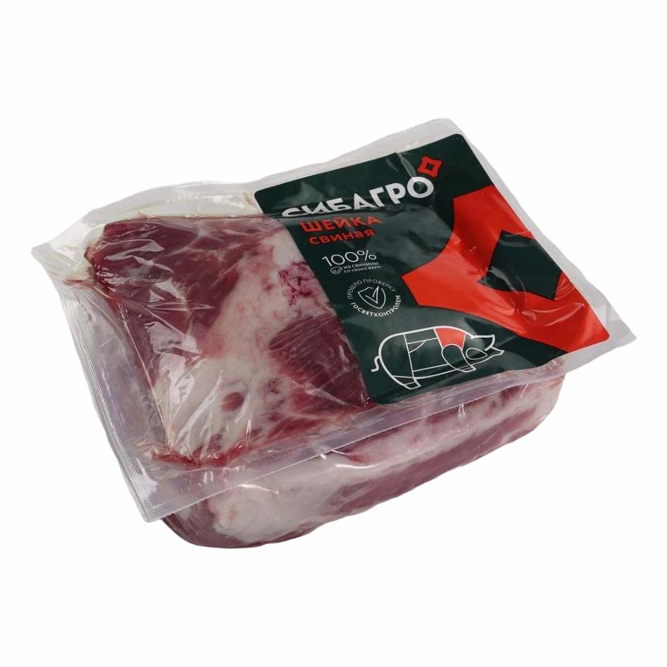 

Шейка свиная без кости Сибагро охлажденная +-800 г