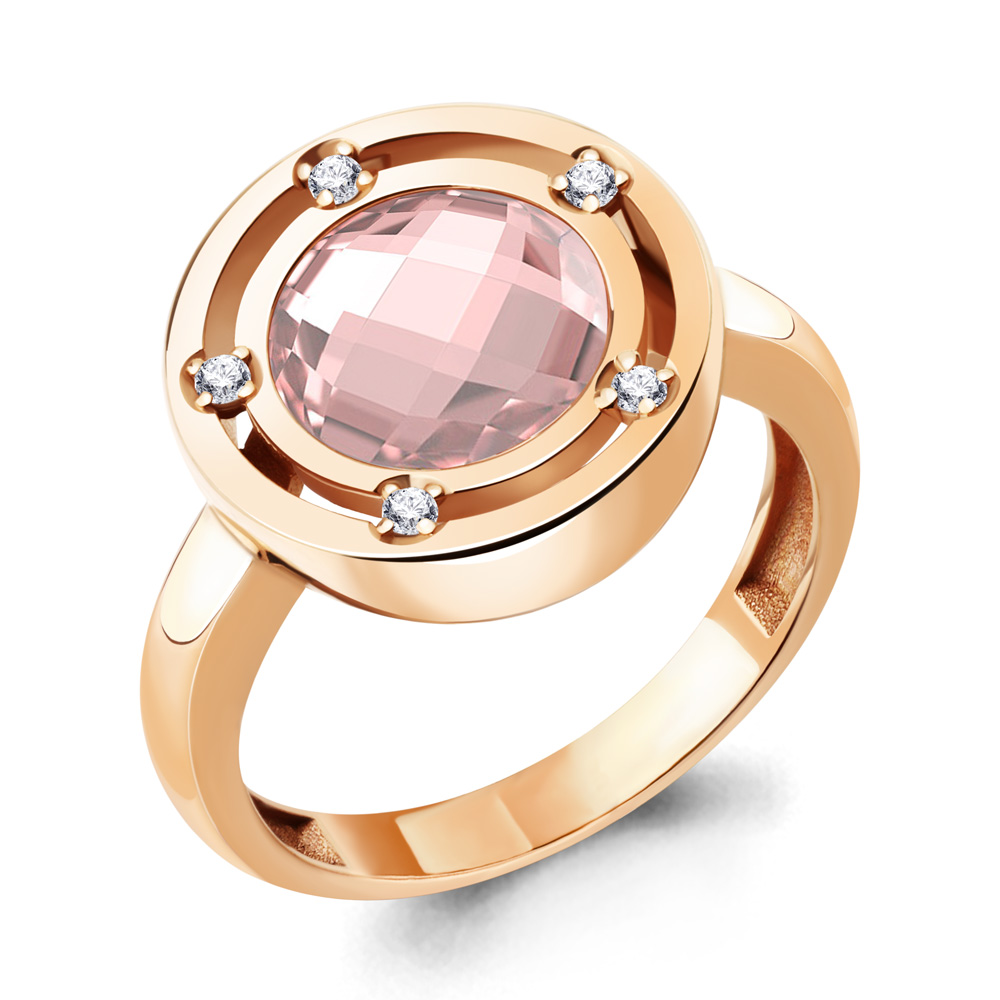 

Кольцо из серебра с фианитом Aquamarine Aquamarine 6961390А_925_з р. 17,5, 6961390А_925_з
