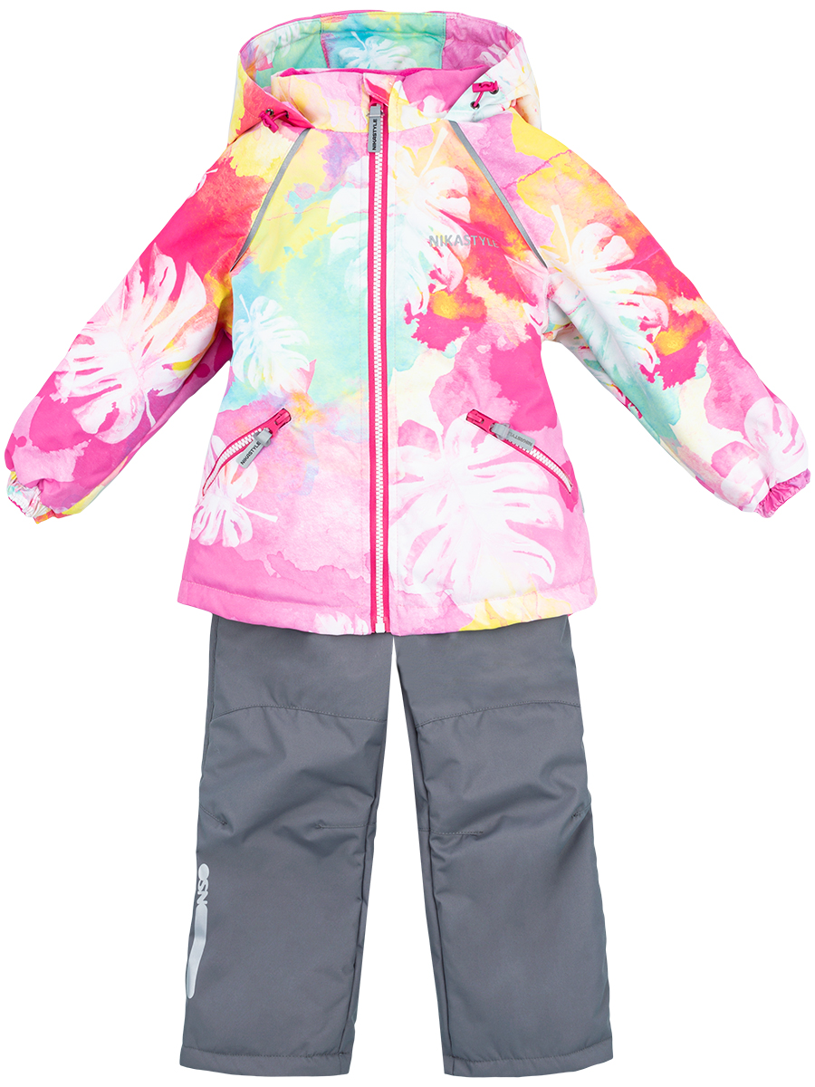 

Комплект верхней одежды детский NIKASTYLE 7м3022 цв. желтый; розовый р. 110, 7м3022