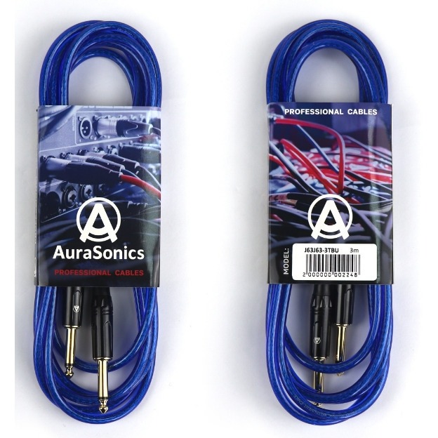 Кабель аудио 1xJack - 1xJack AuraSonics J63J63-3TBU 30m 1104₽