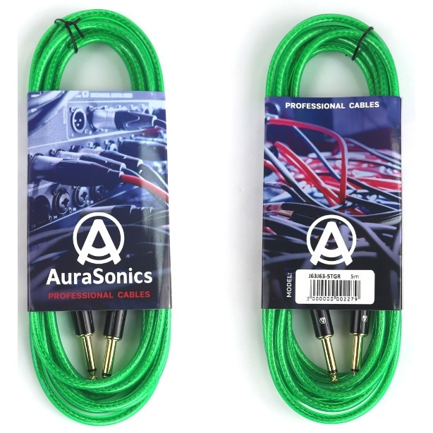 Кабель аудио 1xJack - 1xJack AuraSonics J63J63-5TGR 5.0m