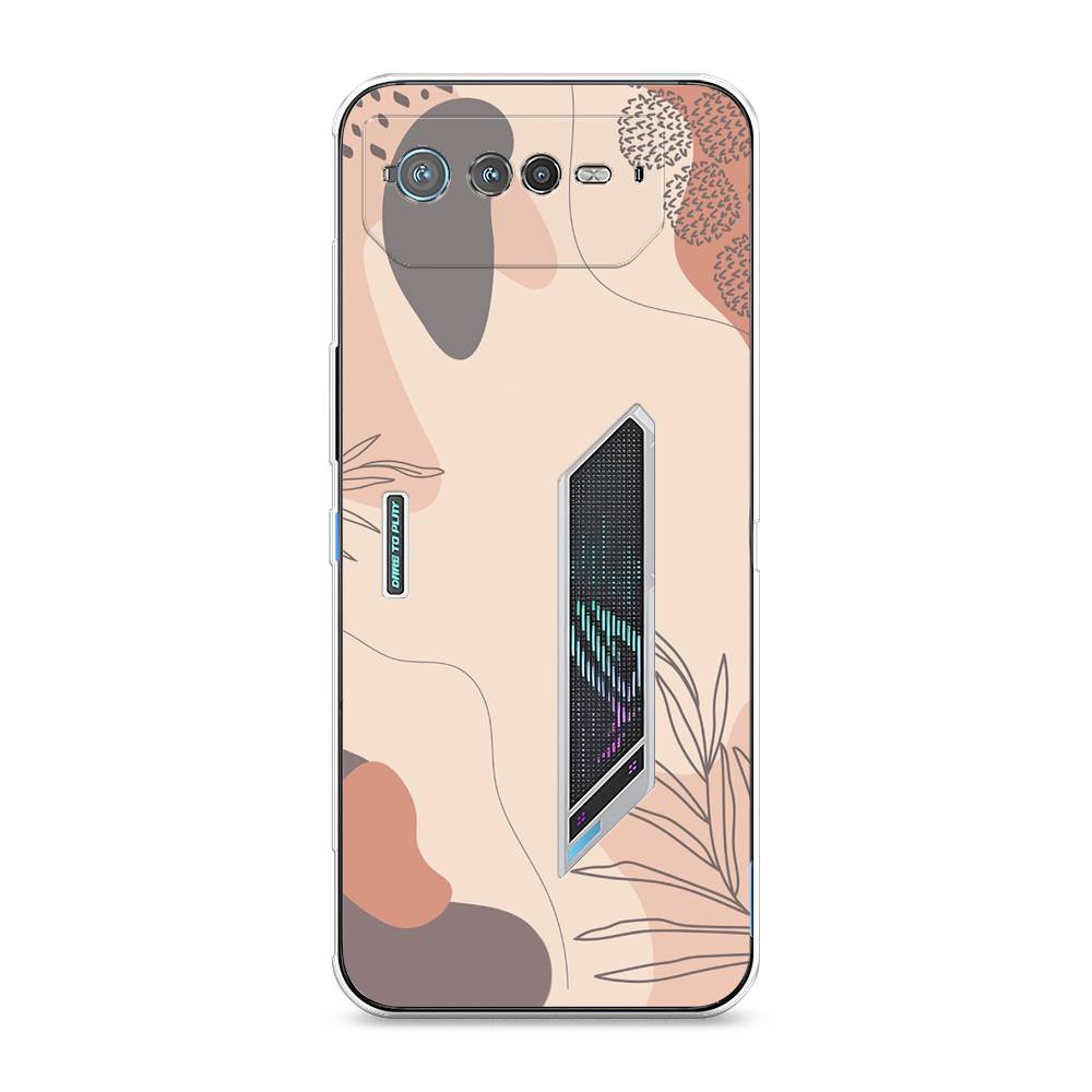 

Чехол для Asus ROG Phone 6 "Нюдовые тона", Коричневый;серый, 44650-4
