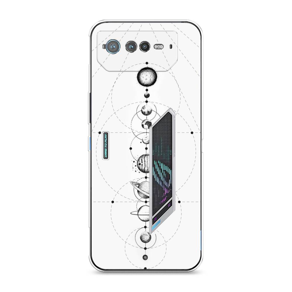 

Чехол для Asus ROG Phone 6 "Парад планет", Серый, 44650-2