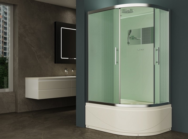 

Душевая кабина Esbano ES-129CKRB 120x90 ESKB129CRB стекло матовое/профиль хром