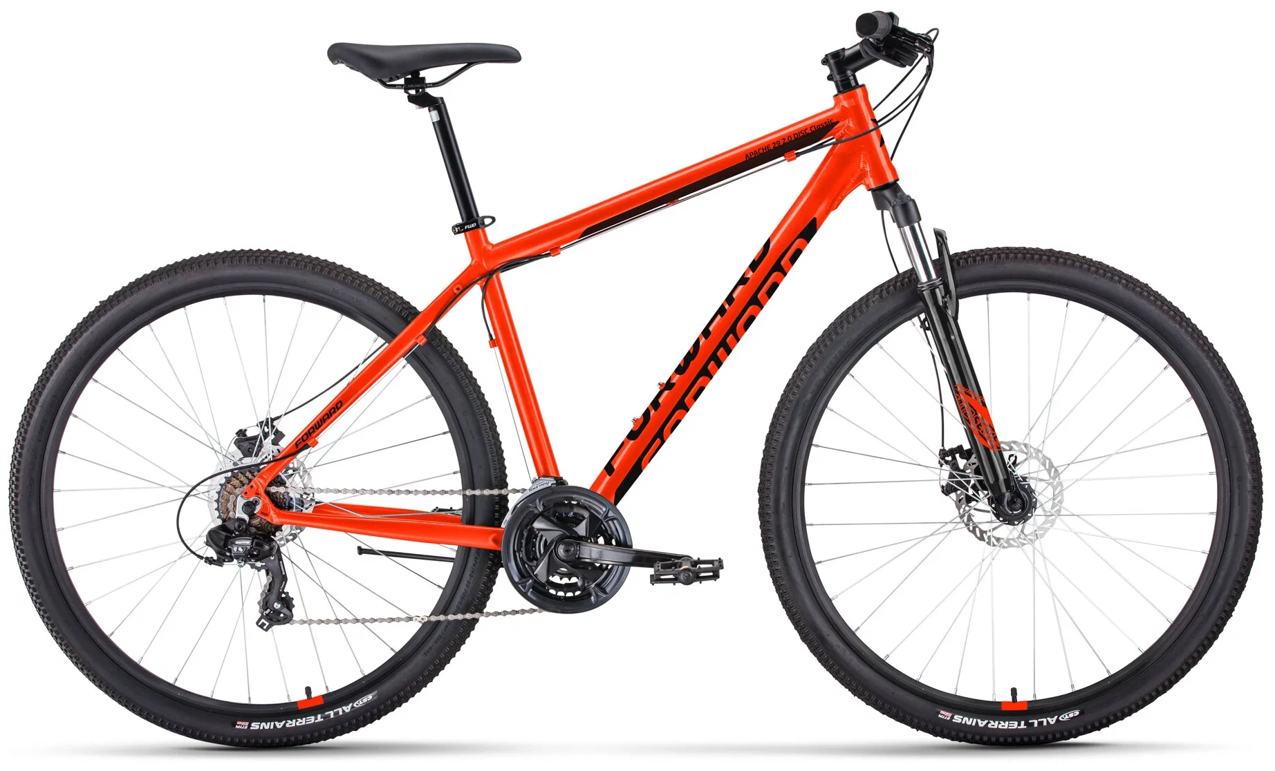 фото Велосипед forward apache 2.0 d classic 2021 19" красный/черный