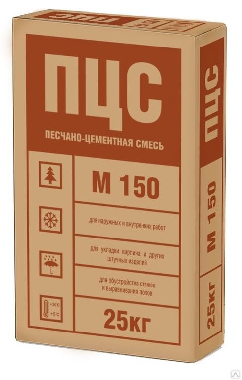 

Смесь ПЦС М150 25кг, Серый