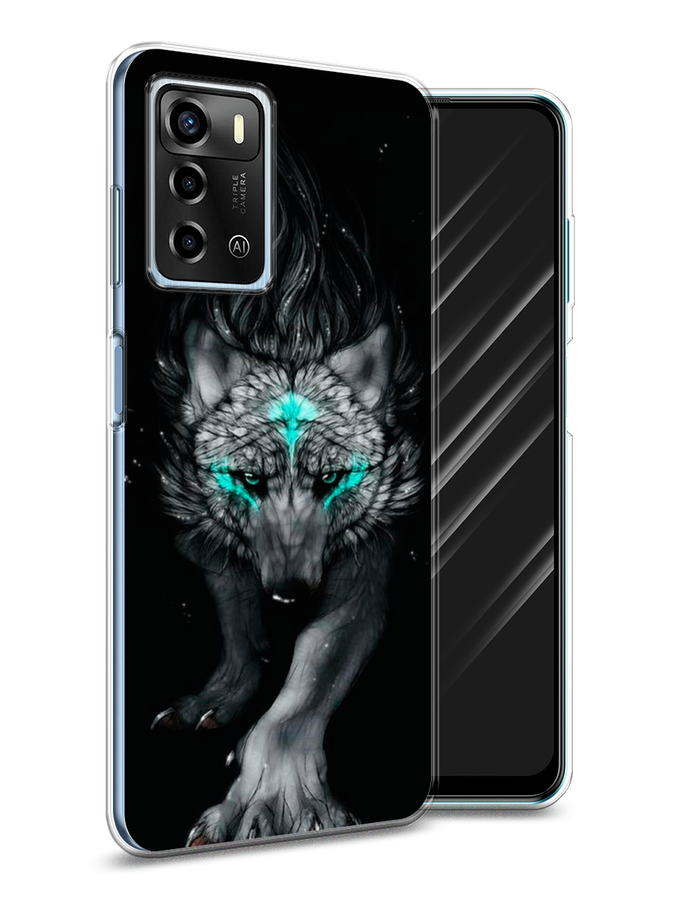 

Чехол Awog на ZTE Blade A72 / ЗТЕ Блэйд A72 "Волшебный волк", Разноцветный, 135450-2