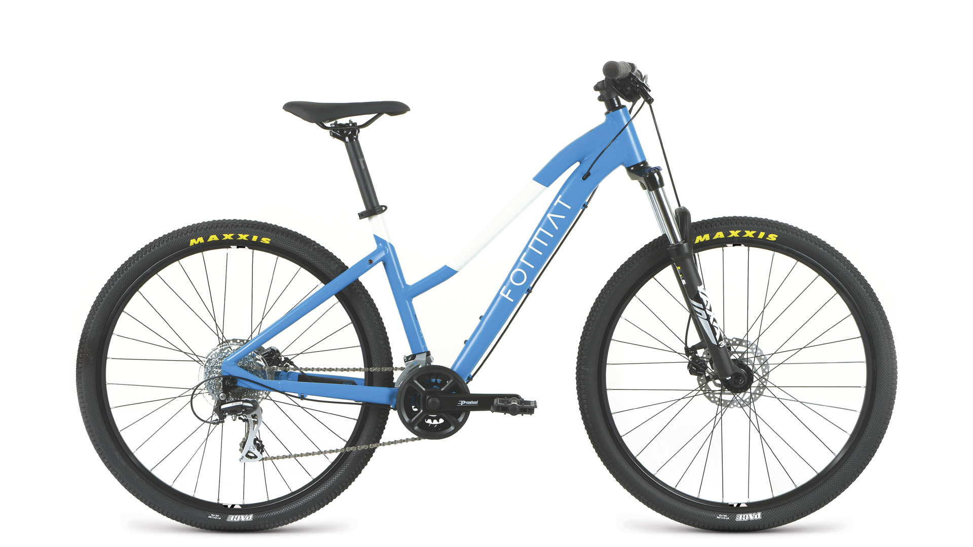 Велосипед Format 7714 18 скоростей, ростовка M, синий, матовый, 27,5