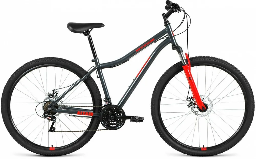 

Велосипед Altair Mtb Ht 2.0 D 21 скорость, ростовка 19, тёмно-серый, красный, 29