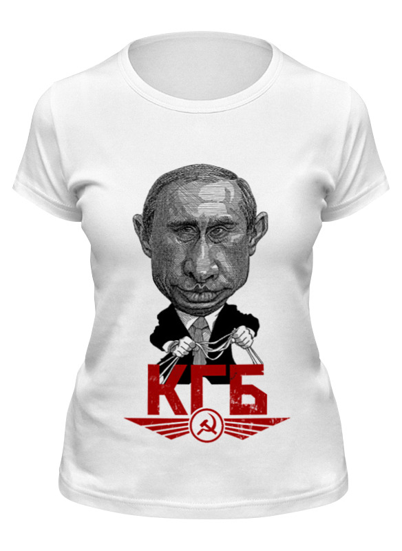 

Футболка женская Printio Putin белая 2XL, Белый, Putin