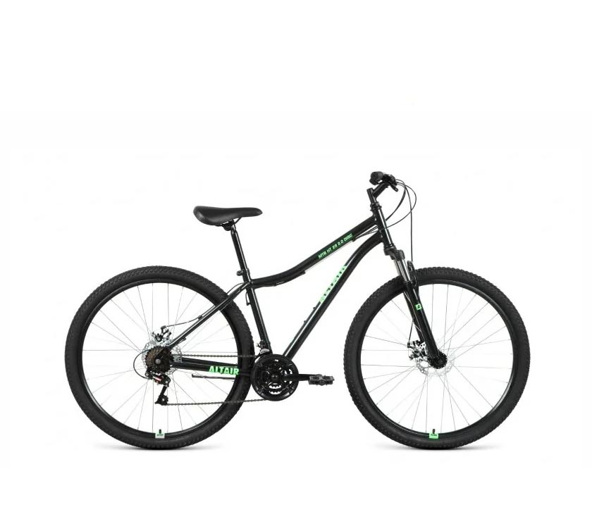 Велосипед Altair Mtb Ht 1.1 21 скорость, ростовка 17, ярко-зелёный, чёрный, 27,5