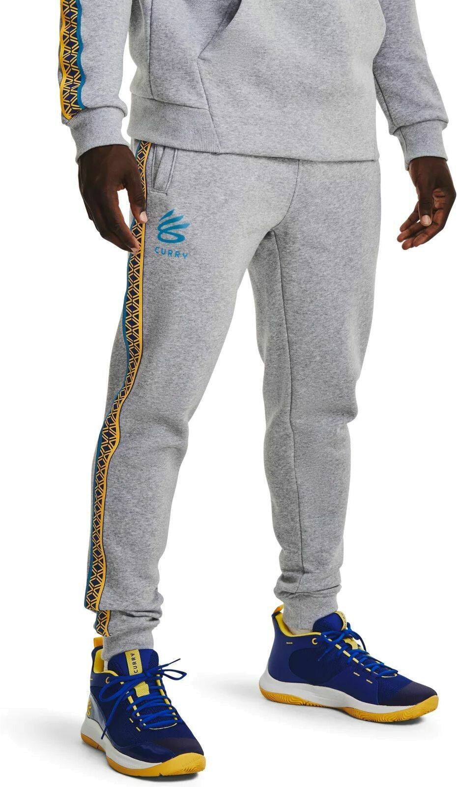 Спортивные брюки мужские Under Armour CURRY FLEECE JOGGER серые XL