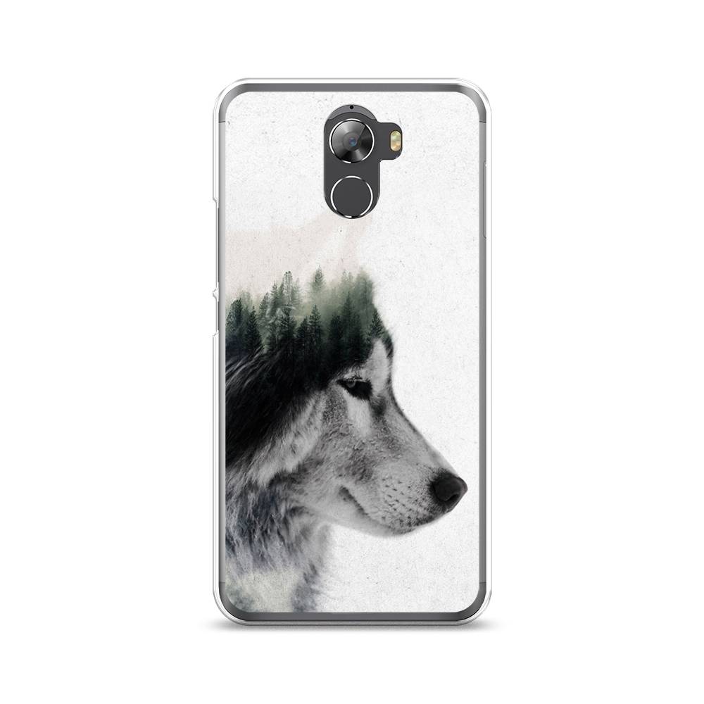

Чехол на Wileyfox Swift 2 "Волк лес", Серый;белый, 210350-1
