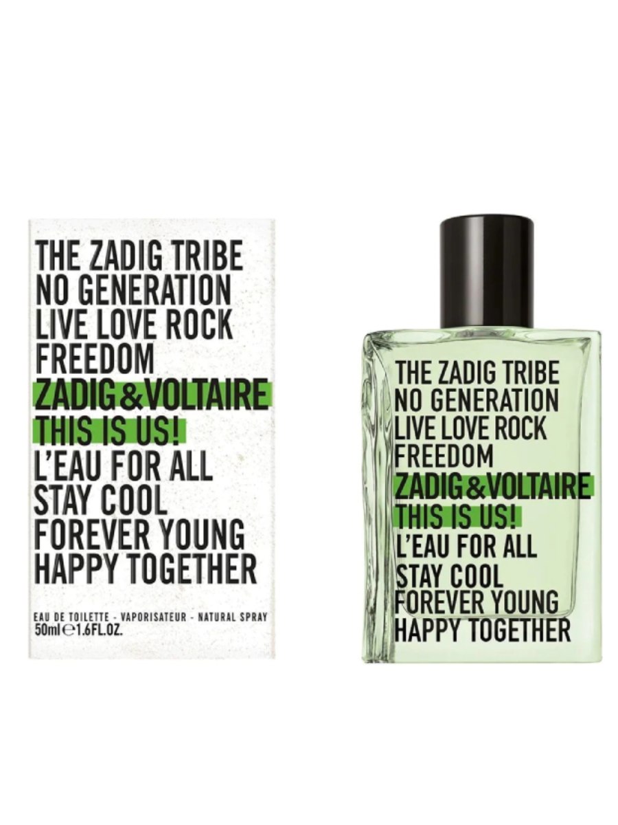 

Туалетная вода Zadig & Voltaire унисекс This is Us Lеau for All 50мл, This is Us! L'Eau for All