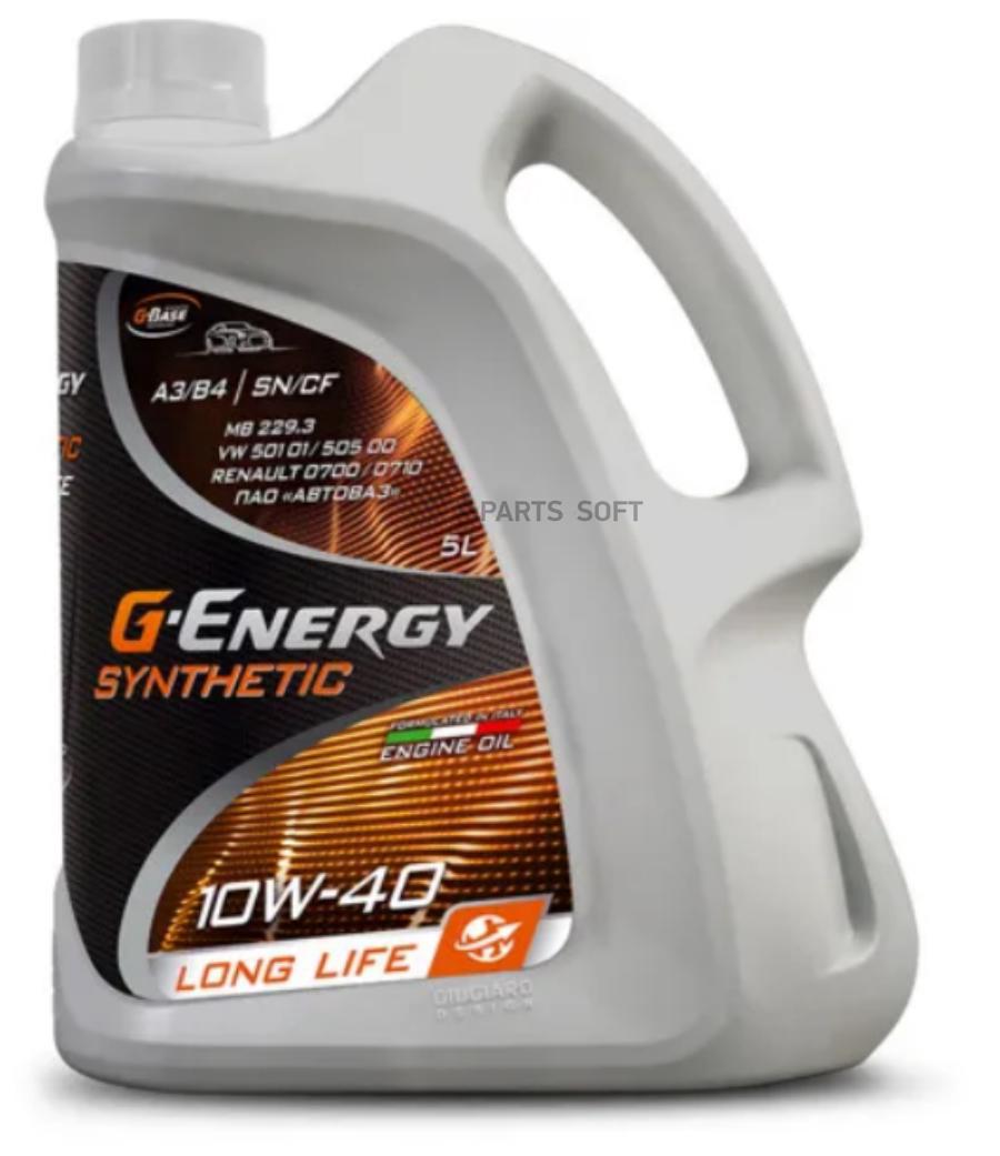 

Масло G-Energy Synthetic Long Life 10w-40 5 Л. G-Energy арт. 253142396