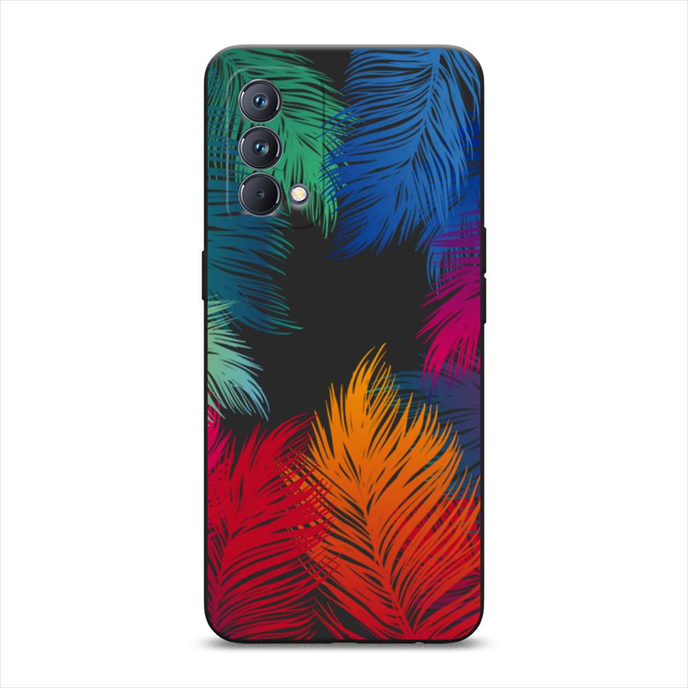 

Чехол Awog 2510452-1 для Realme GT Master Edition "Рамка из перьев", Красный, 2510452-1