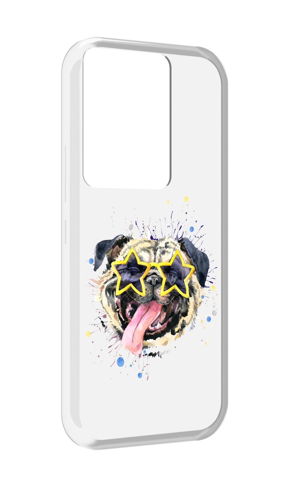 

Чехол MyPads мопс боксер для Itel Vision 3 Plus / Itel P38 Pro, Прозрачный, Tocco