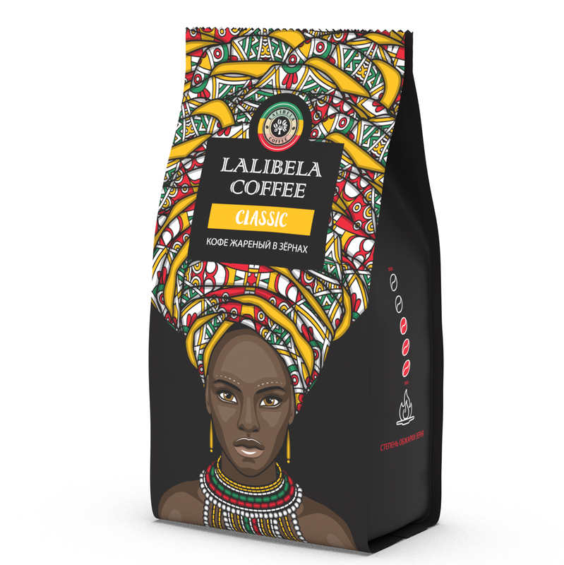 фото Кофе в зернах lalibela coffee classic арабика 30%, робуста 70%, 500 гр