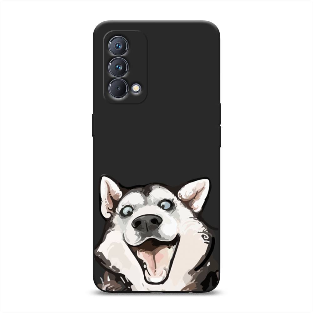 

Чехол Awog 2510452-1 для Realme GT Master Edition "Радостный хаски", Белый;голубой;черный, 2510452-1