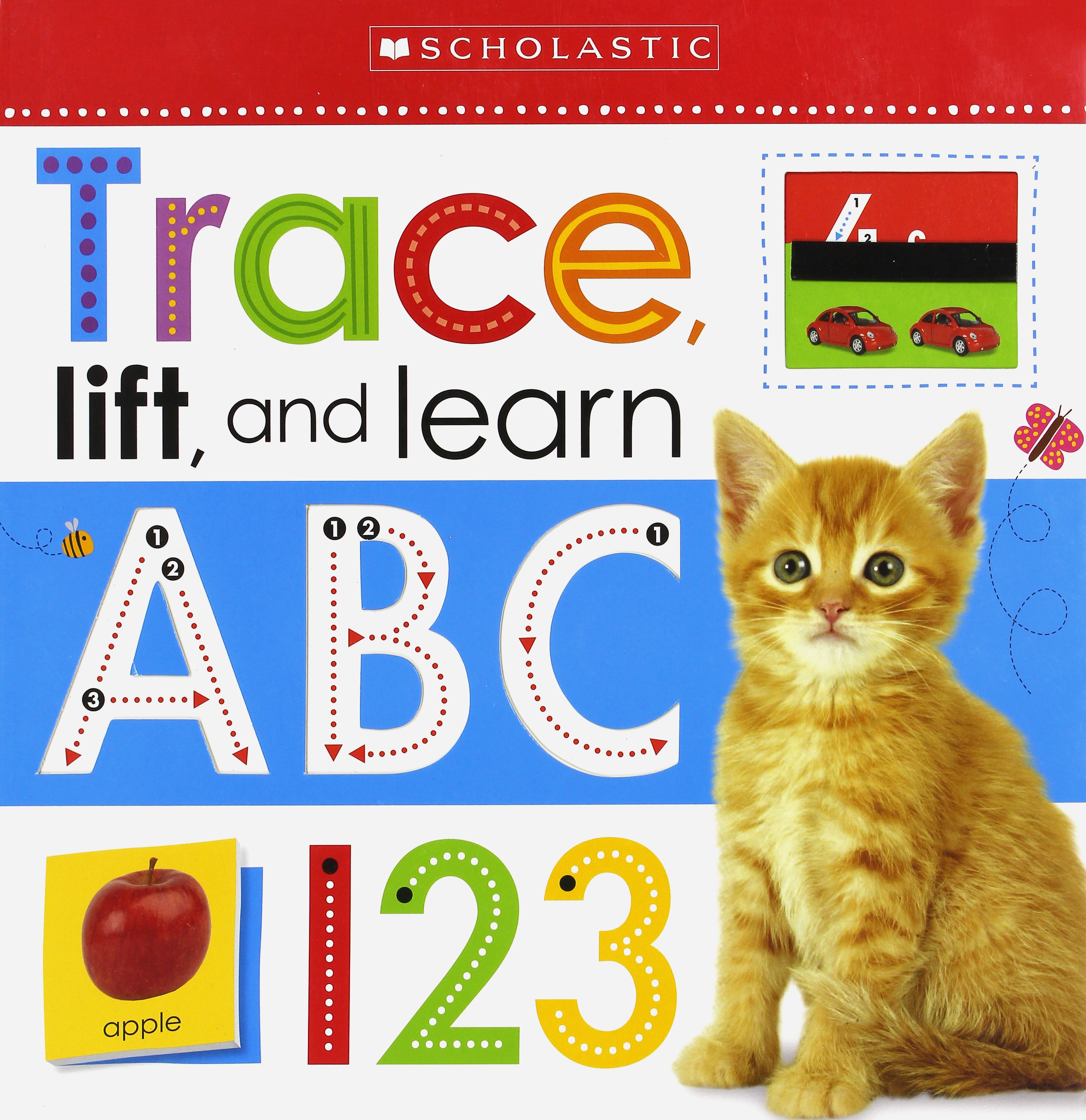 

Trace, Lift, and Learn ABC & 123 board book
