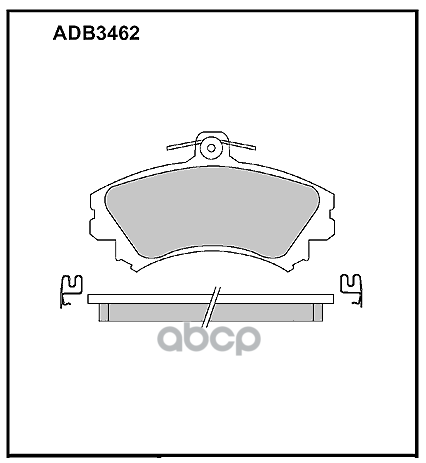 

Тормозные колодки ALLIED NIPPON дисковые передние adb3462