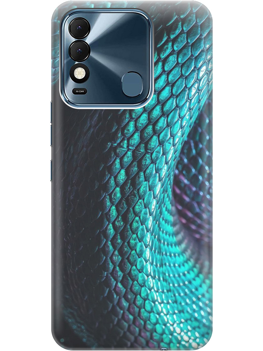 

Силиконовый чехол на Tecno Spark 8 с принтом "Переливающаяся змея" прозрачный, Зеленый;синий, 20000148