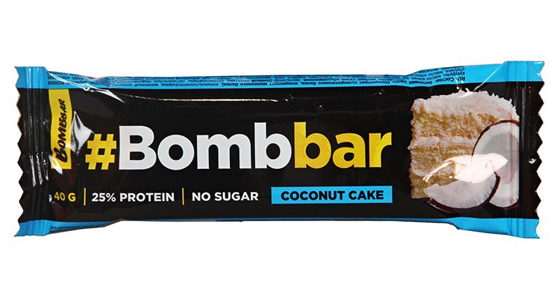 

BOMBBAR Bombbar 40 г, 1 шт, вкус: кокосовый торт
