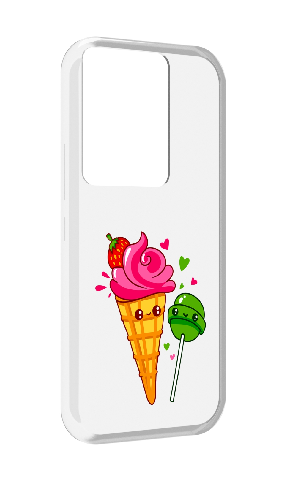 

Чехол MyPads Вкусняшки для Itel Vision 3 Plus / Itel P38 Pro, Прозрачный, Tocco