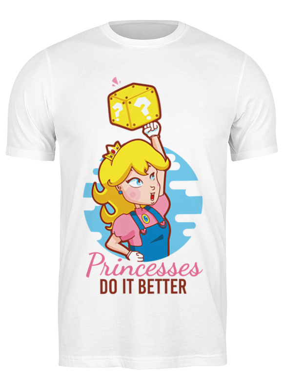 

Футболка мужская Printio Принцесса пич (марио) белая M, Белый, Принцесса пич (марио)