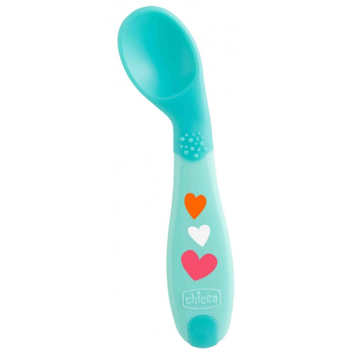 Ложка Chicco Babys First Spoon 8+ мес. Голубой