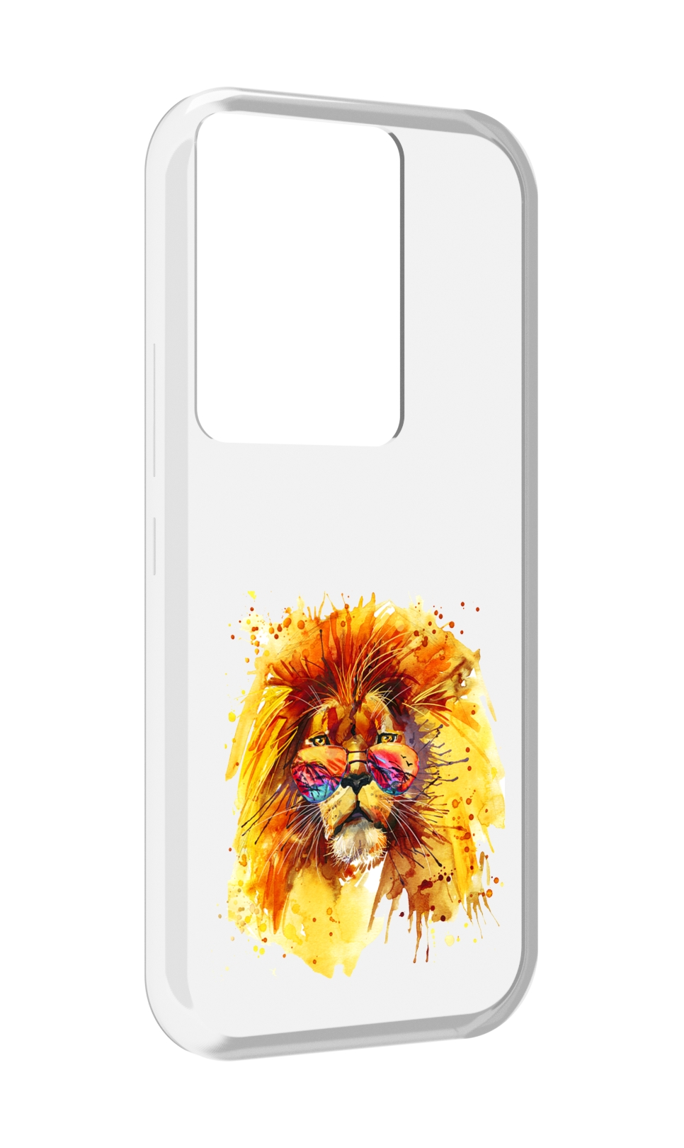 

Чехол MyPads лев в очках для Itel Vision 3 Plus / Itel P38 Pro, Прозрачный, Tocco