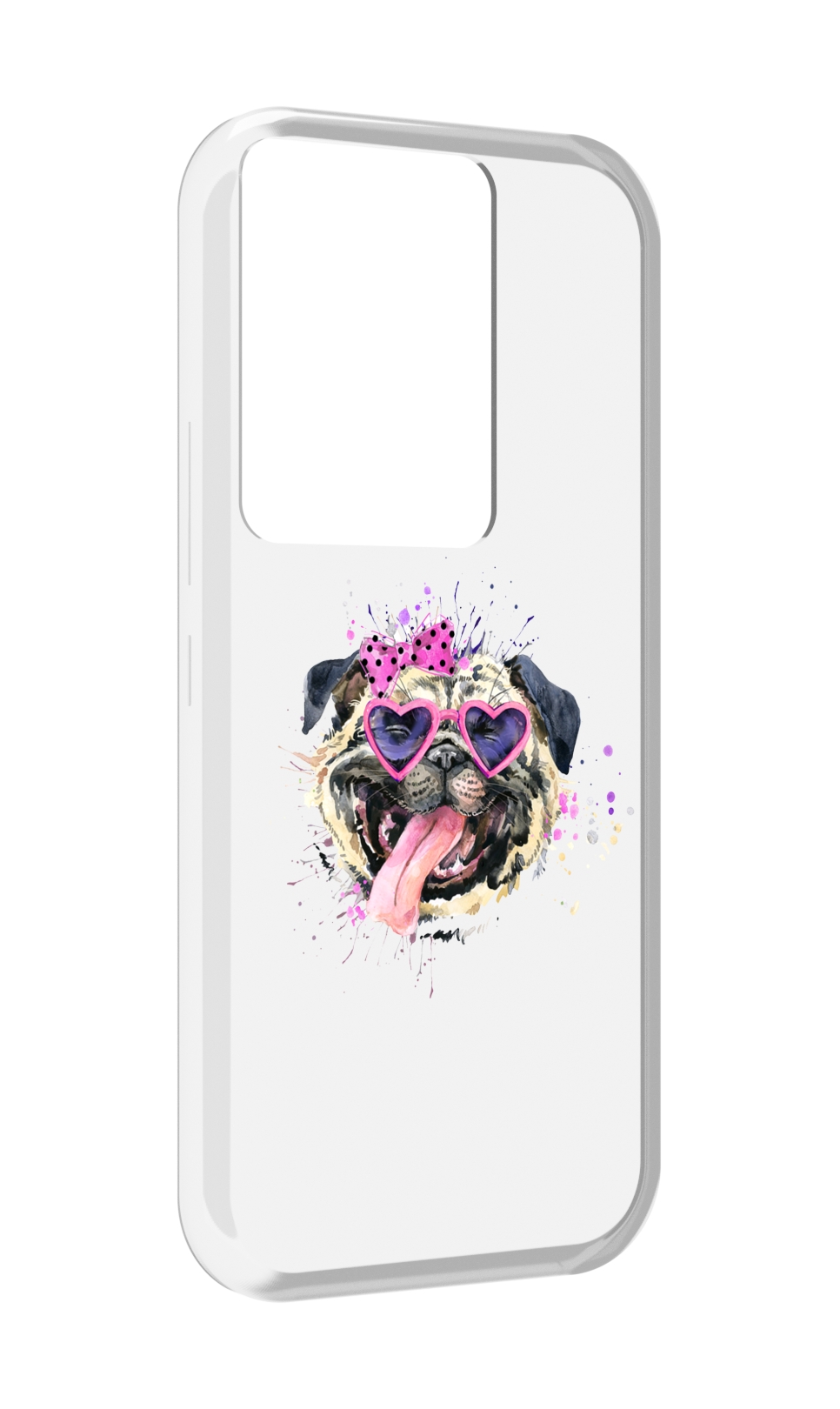 

Чехол MyPads Веселая собака для Itel Vision 3 Plus / Itel P38 Pro, Прозрачный, Tocco