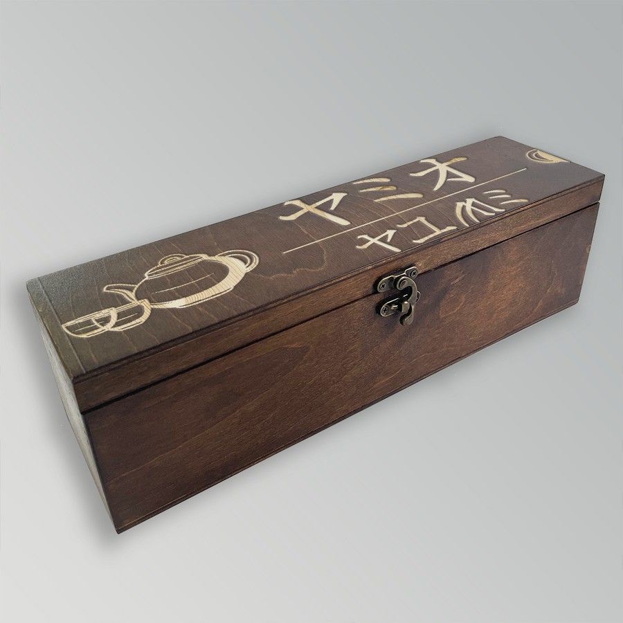 

Коробка для чайных пакетиков из дерева с крышкой азия - 14, TEABOX-OG-090922-0037