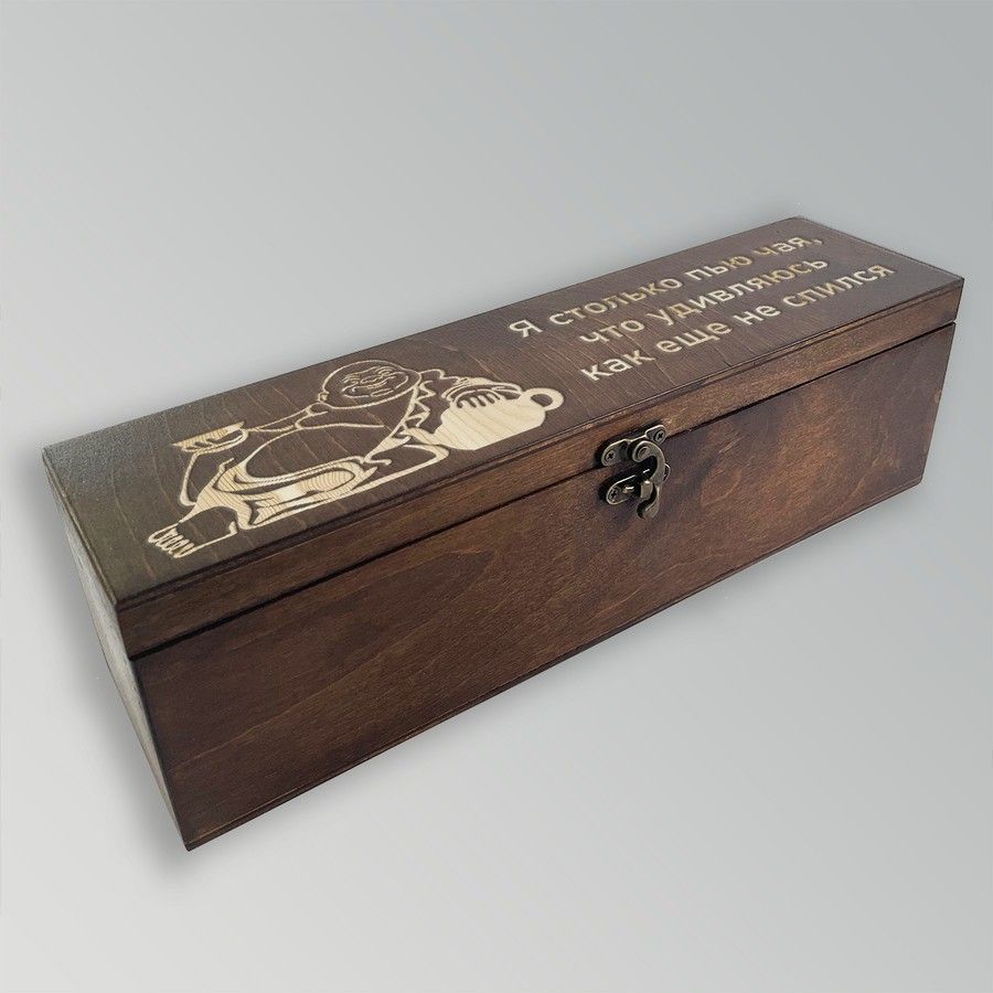 

Коробка для чайных пакетиков из дерева с крышкой - 83, TEABOX-ANN-090922-0024
