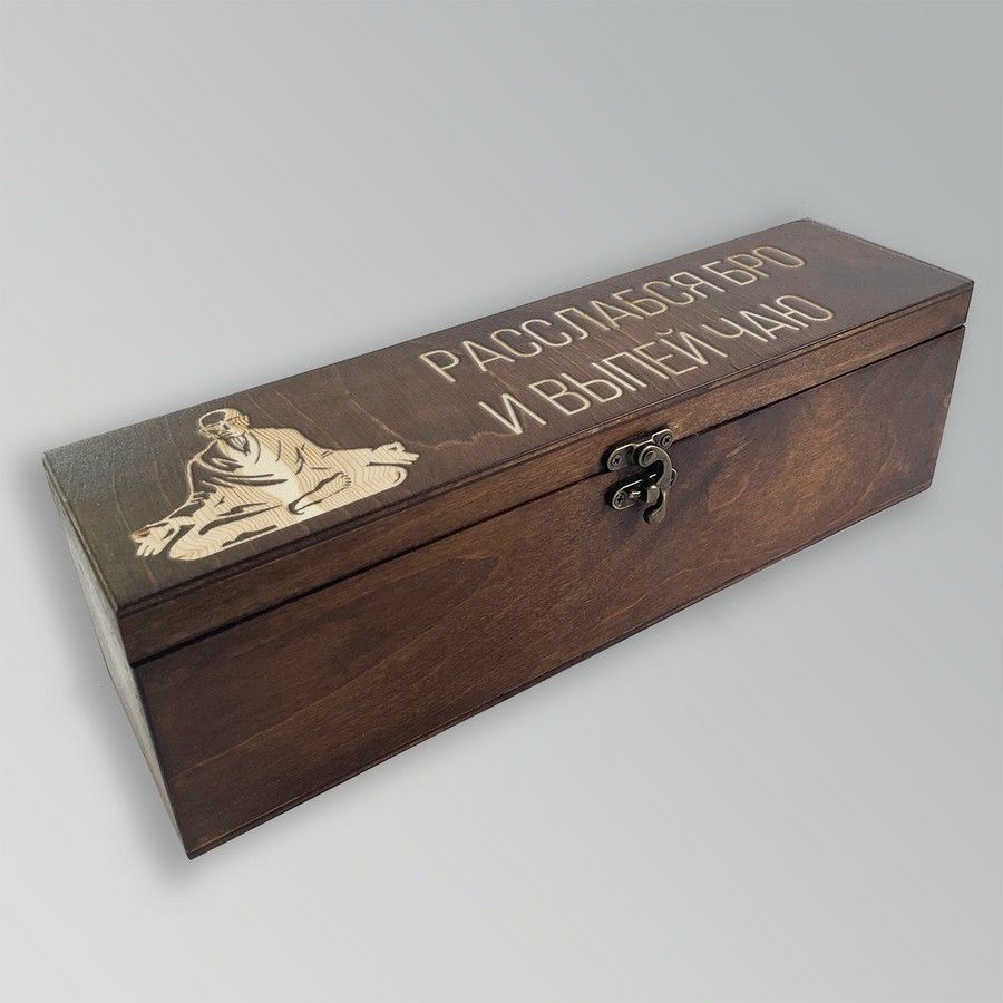 

Коробка для чайных пакетиков из дерева с крышкой - 85, TEABOX-ANN-090922-0021