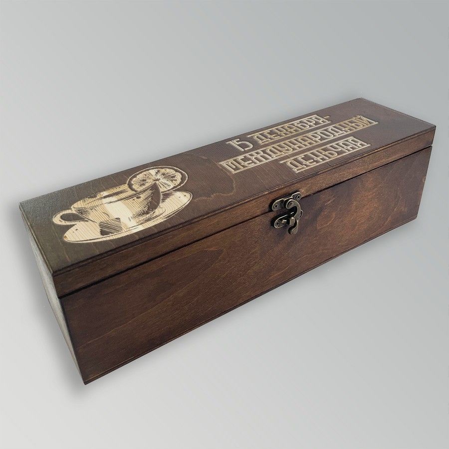 

Коробка для чайных пакетиков из дерева с крышкой - 82, TEABOX-ANN-090922-0019