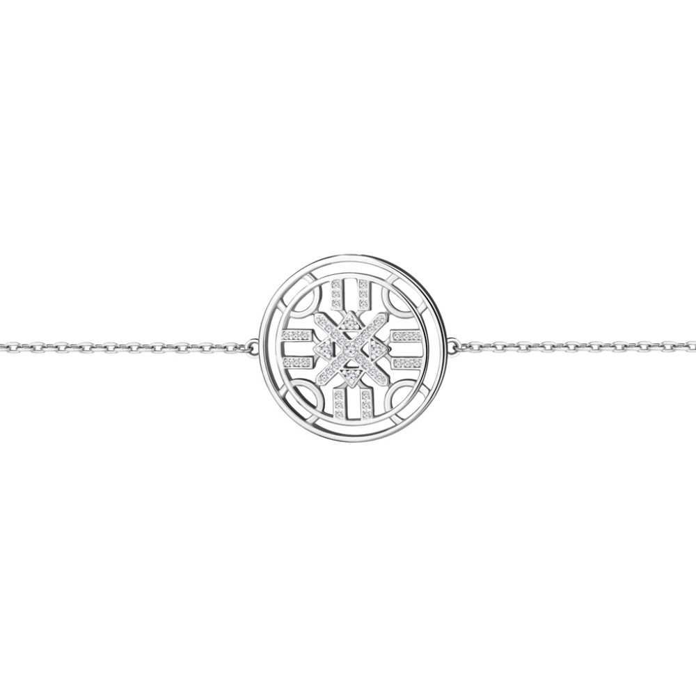 

Браслет из серебра с фианитом р. 16 Aquamarine 74479А_925_р, 74479А_925_р