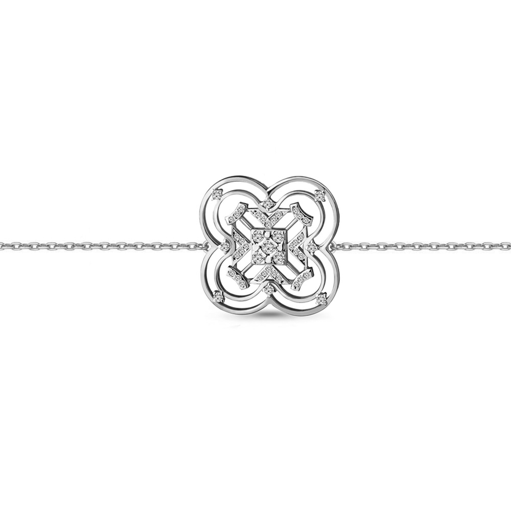 

Браслет из серебра с фианитом р. 16 Aquamarine 74478А_925_р, 74478А_925_р