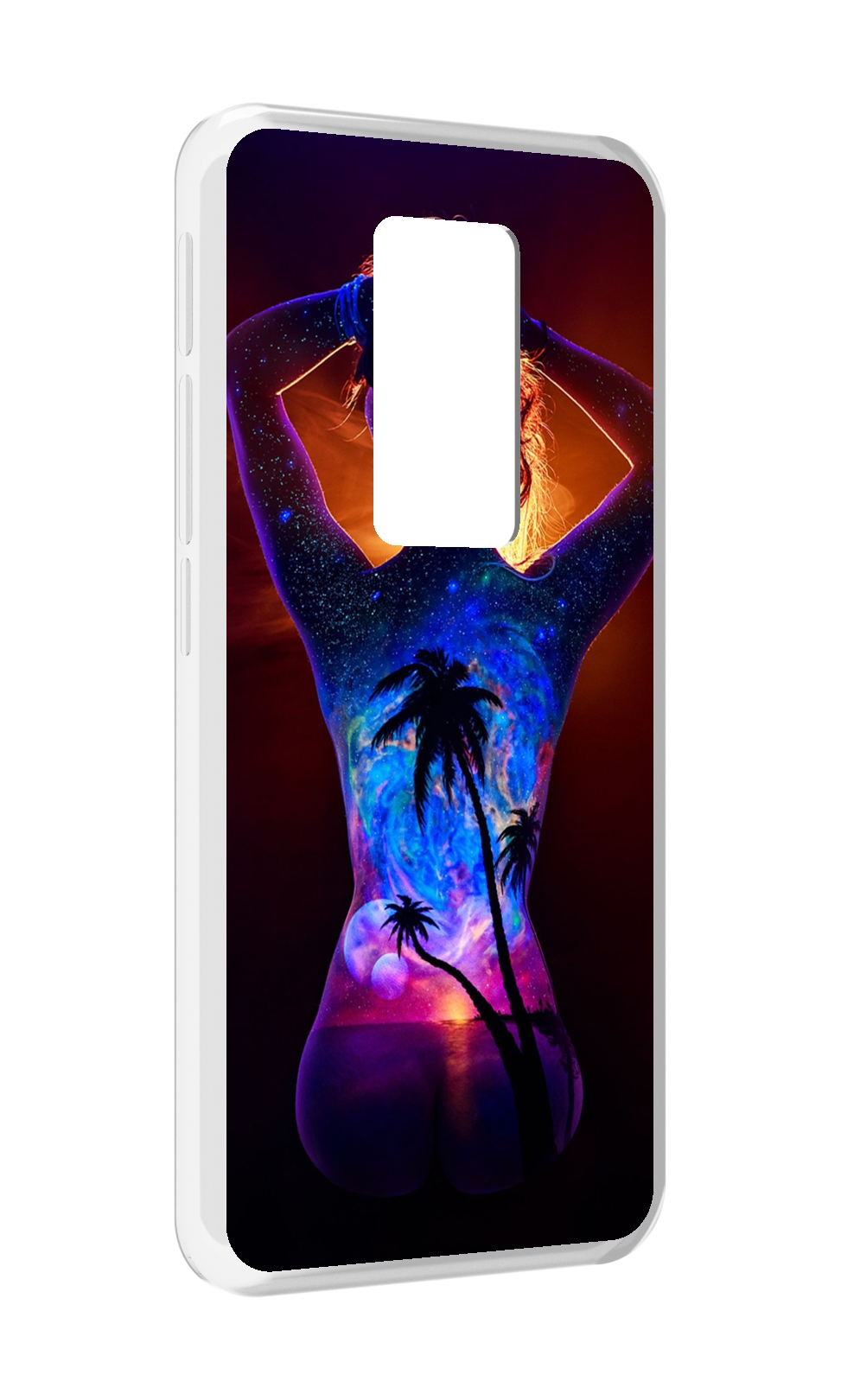

Чехол MyPads Девушка-и-пальмы женский для Motorola Defy 2021, Прозрачный, Tocco