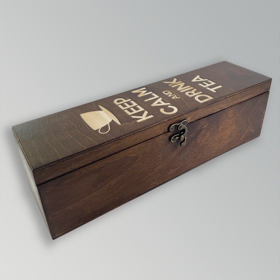 

Коробка для чайных пакетиков из дерева с крышкой - 74, TEABOX-ANN-090922-0007