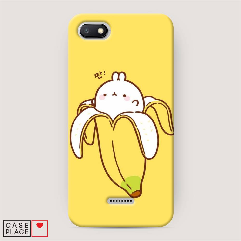 

Пластиковый чехол "Зайчик-бананчик" на Xiaomi Redmi 6A, 34120-1