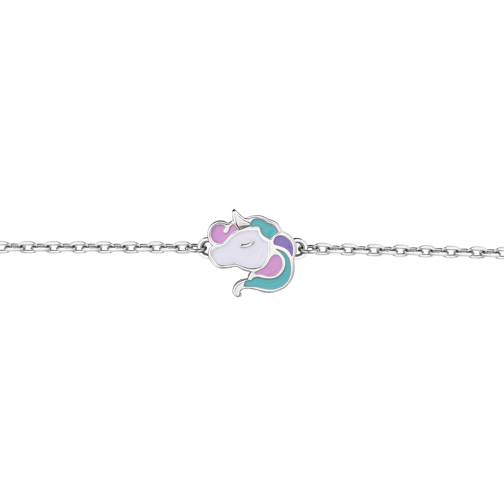 

Браслет из серебра с эмалью р. 13 Aquamarine 74470_925_р, 74470_925_р