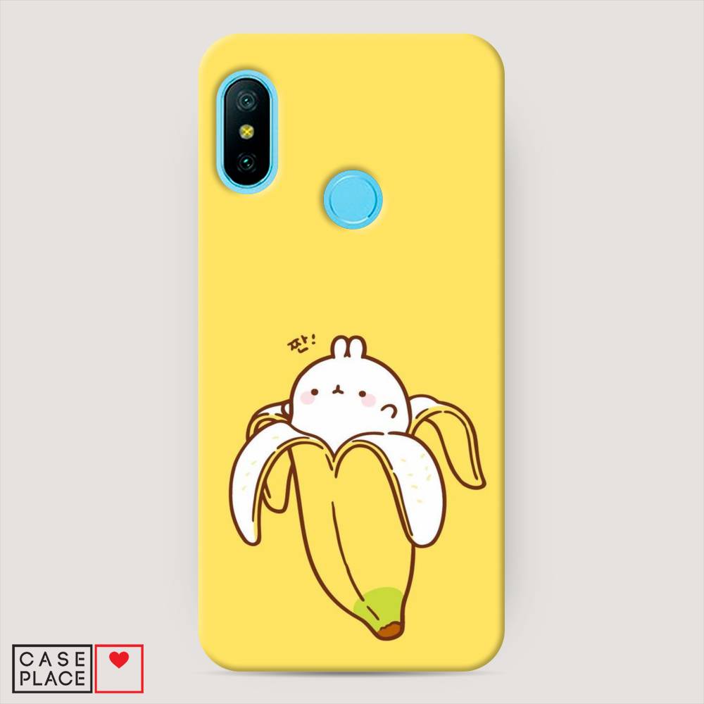 

Пластиковый чехол "Зайчик-бананчик" на Xiaomi Redmi 6 Plus, 33920-1