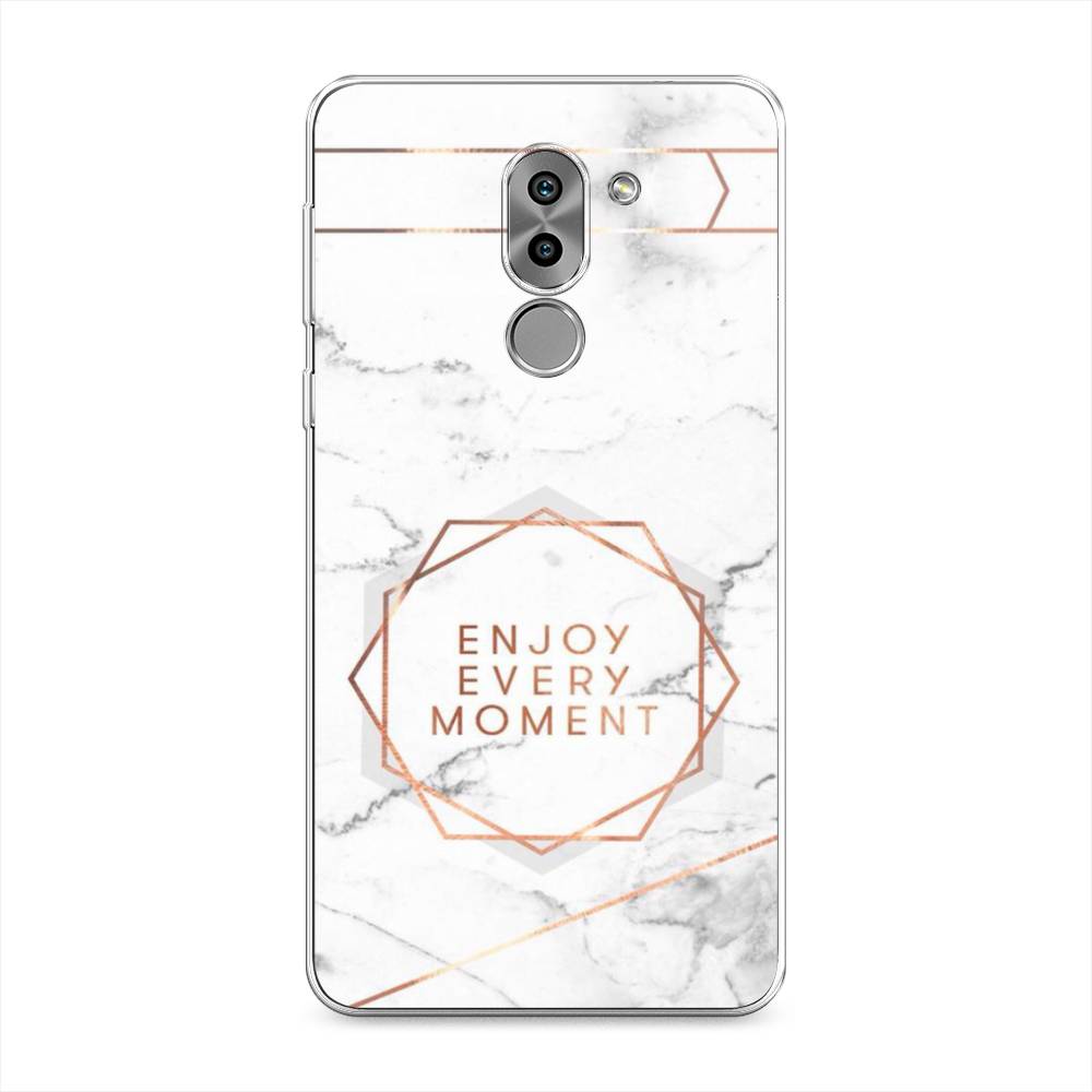 

Чехол Awog на Honor 6X "Enjoy every moment мрамор", Разноцветный, 60750-7