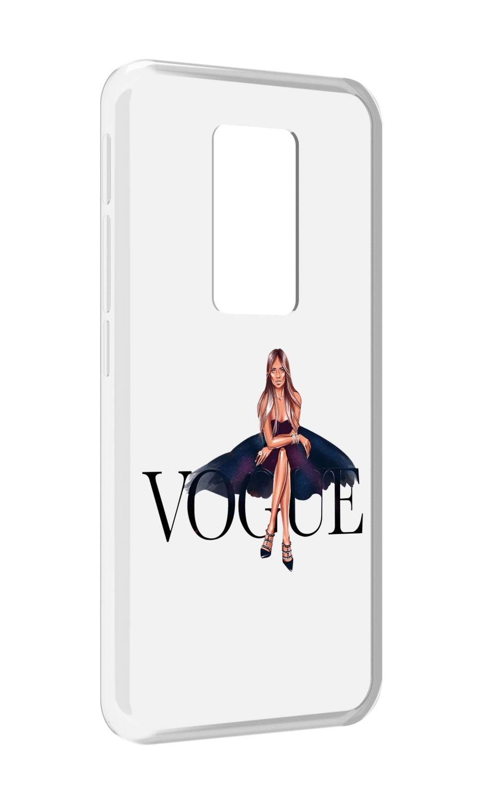 

Чехол MyPads Вог-девушка женский для Motorola Defy 2021, Прозрачный, Tocco