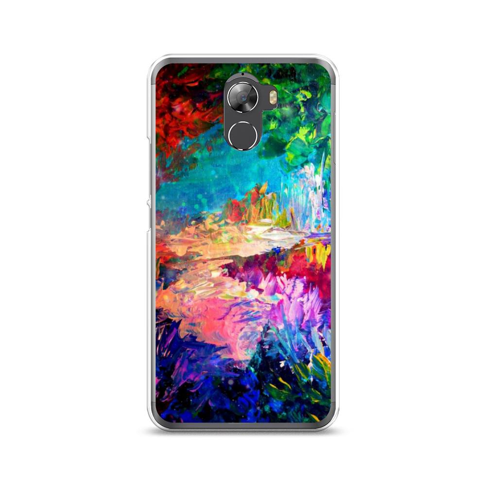 

Чехол на Wileyfox Swift 2 "Лес-гуашь", Синий;розовый;зеленый, 210350-4