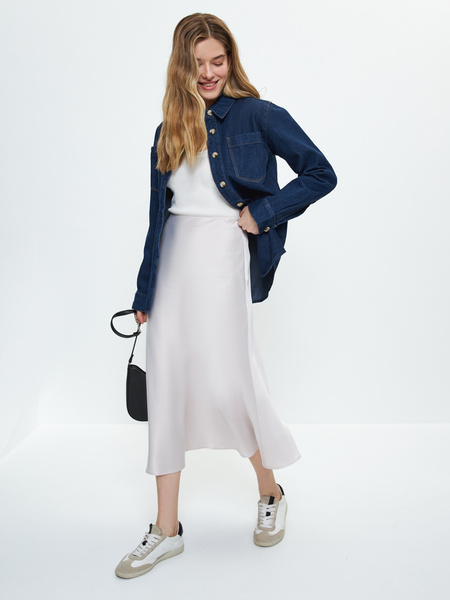 

Юбка женская ZARINA 3224204204-60 бежевая XS, Бежевый, 3224204204