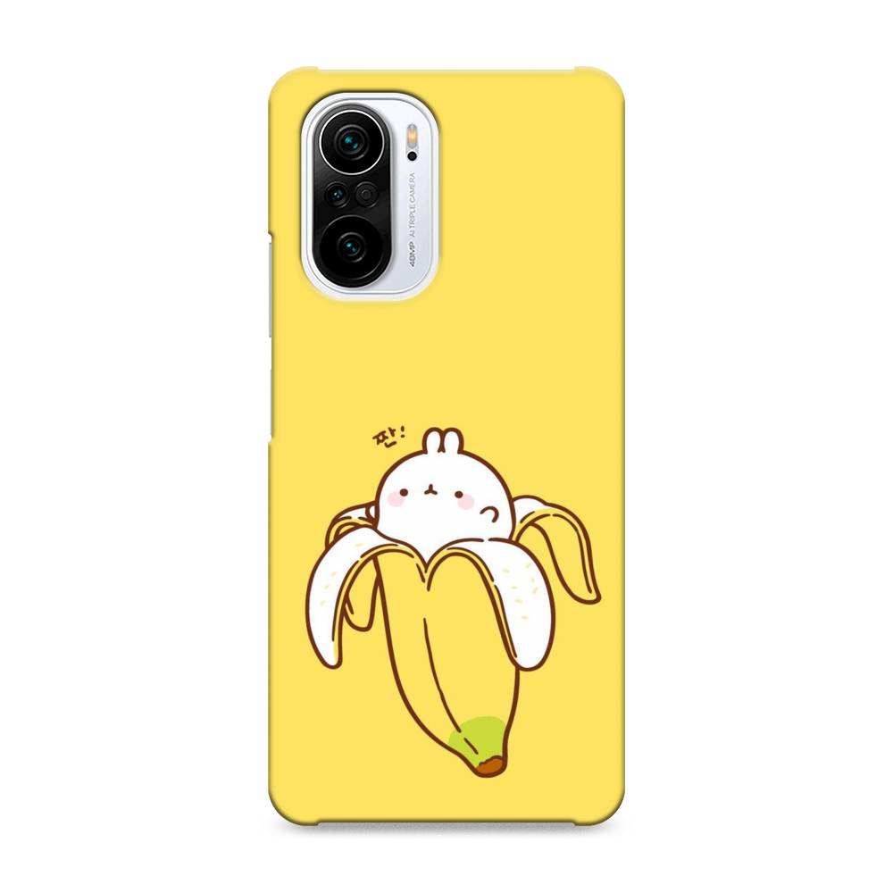 

Пластиковый чехол "Зайчик-бананчик" на Xiaomi Poco F3, 310120-1