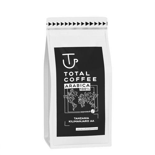 Кофе в зернах Total Coffee Tanzania Kilimanjaro AA, 1 кг.