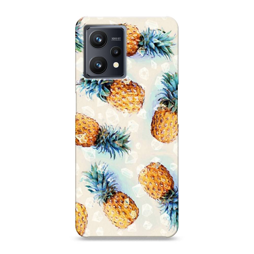 

Пластиковый чехол "Ананасы" на Realme 9 Pro Plus, 258720-2
